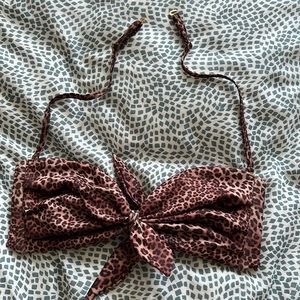 Montce Swim Top in Leopard